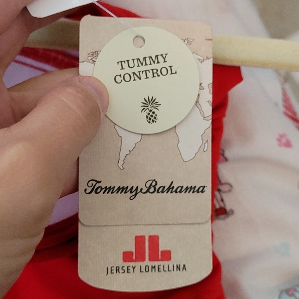 NWT Tommy Bahama Red Tankini Top - Picture 6 of 11
